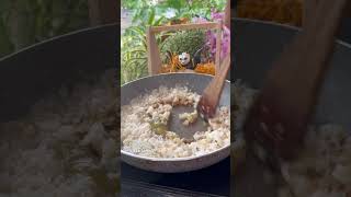 Burnt Garlic Fried Rice with Half fried egg youtubeshorts food rice trending omkarpawar [upl. by Shara903]