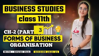 Forms Of Business Organisations Chapter 2  Class 11  Part 3  Topic  Partnership firm [upl. by Nylirek]