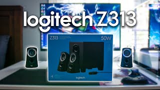 Logitech Z313 Unboxing and Test  Best Budget Speakers for PC Subwoofer Included [upl. by Yelsehc]