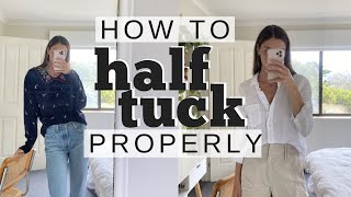 HOW TO HALF TUCK  Tutorial amp Examples [upl. by Anitsirhc590]