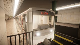 PRAGUE METRO SIMULATOR  Linka B  Černý Most  Zličín  8171M [upl. by Agna303]