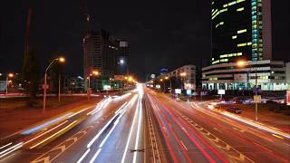 Night city traffic timelapse [upl. by Kerwin]