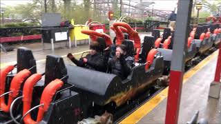 Six Flags Great America Demon OnRide No Copyright [upl. by Nadean946]