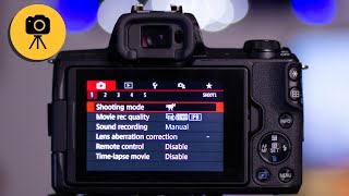 Canon M50 Video Settings [upl. by Eaj497]