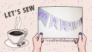 Sew a WEDDING BUNTING  easy tutorial [upl. by Frederick]