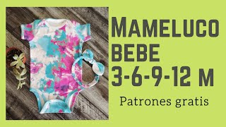 Mameluco y scrunchie para bebé paso a paso [upl. by Nairahcaz]