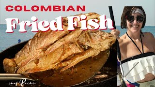 How to make Colombian fried fish Pescado Frito from Colombia learn the SECRETS OF COLOMBIAN COOKING [upl. by Quenna]