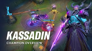 Kassadin Champion Overview  Gameplay  League of Legends Wild Rift [upl. by Eiffub]