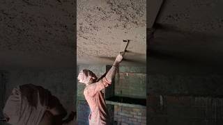 Plastering Of Sealing Bottom construction plaster civil shorts [upl. by Tyne21]