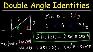 Double Angle Identities amp Formulas of Sin Cos amp Tan  Trigonometry [upl. by Hobey]