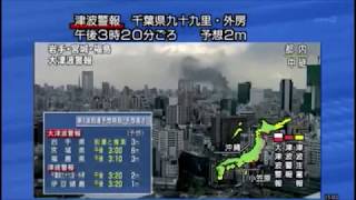 東日本大震災NHK報道 地震発生直後〜翌日000 [upl. by Raynard]