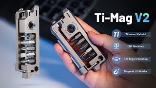 Now on Kickstarter TiMag V2 Titanium Magnetic Ratchet Screwdriver With MultiBit [upl. by Neirb]