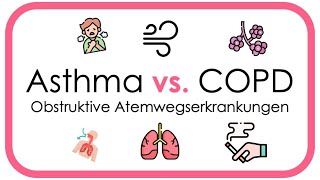 Asthma bronchiale und COPD die wichtigsten Unterschiede die du kennen musst Patho Symptome [upl. by Lleval]