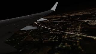 XPlane 11 KPHLKMCO Window View at Night  Full flight [upl. by Aneeroc]