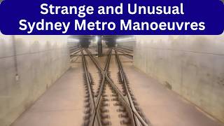 Strange Sydney Metro Train Manoeuvres in the Dark [upl. by Finbur]