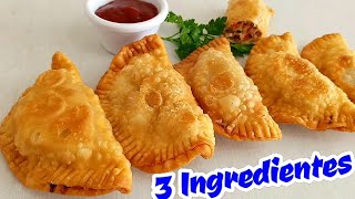 Deliciosas EMPANADAS de ATUN con MASA DE 3 INGREDIENTES sin HORNO para NEGOCIO CRIS EN LA COCINA [upl. by Meeharbi]