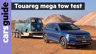 VW Touareg 2020 review tow test [upl. by Tabbitha989]