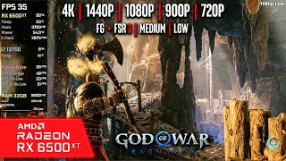 RX 6500 XT  God of War Ragnarok  4K 1440p 1080p 900p 720p FSR 31  FG [upl. by Doownel464]