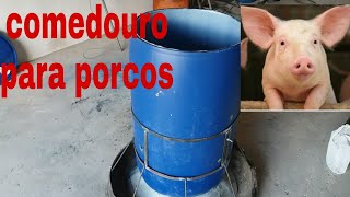 Comedouro para porcos pig como fazer cerdos [upl. by Nyleve]