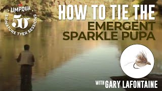 How to tie the Emergent Sparkle Pupa with old footage of Signature Tyer Gary Lafontaine [upl. by Janeczka]