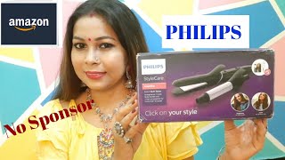 Philips Hair Straightener and Curler  5 in 1 Multi Styler  Demo and Review  VIBRANT MANTRA [upl. by Maer799]