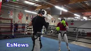 Lomachenko vs Rigondeaux What They Say At Lomas Gym EsNews Boxing [upl. by Suedaht]