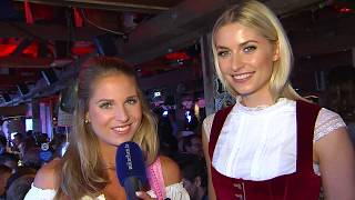 WiesnPromis Lena Gercke auf dem Oktoberfest 2017 [upl. by Davina]