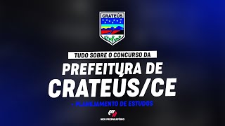 CONCURSO CRATEÚSCE  PLANEJAMENTO DE ESTUDOS [upl. by Oicnedif]