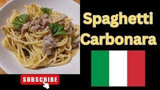 Spaghetti Carbonara Recipe  Creamy Italian Pasta Perfection [upl. by Jankey]