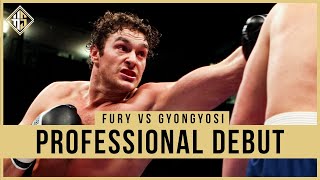 Tyson Furys First Fight 1st Round TKO Debut Win  Tyson Fury vs Bela Gyongyosi  Hennessy Sports [upl. by Vasti]