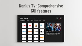 Nonius TV Comprehensive GUI features [upl. by Danais]