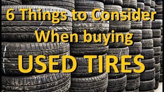 Is buying USED TIRES an OK thing to do [upl. by Nairolf]