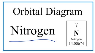 How to Write the Orbital Diagram for Nitrogen N [upl. by Lyred]