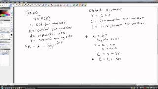 Solow Growth Model A Numerical Example [upl. by Ila]