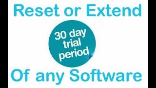 How to Extend any software trial period ll No crack Software Required [upl. by Riem]