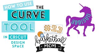 How To Use The Curve Tool  Cricut Design Space For Beginners [upl. by Eidnew913]