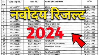 jnv class 6 result 2024  navodaya vidyalaya class 6 result 2024  jnvst class 6 result 2024 [upl. by Adivad377]