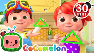 Learning Shapes  CoComelon Nursery Rhymes amp Kids Songs [upl. by Yelloh691]