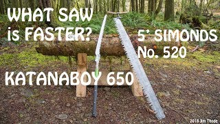 Katanaboy 650  Crosscut Saw Speed Test [upl. by Rhianon]