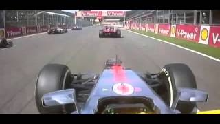 F1 2012 Belgium Spa Start Crash Onboard [upl. by Poler557]