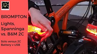 Brompton Spanninga Solo battery vs Bush and Muller 2C Permanent [upl. by Mert4]