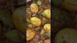 White brinjal eggs curry recipe  vankaya eggs eguru making viralvideo [upl. by Tabor540]