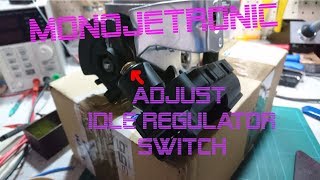 Monojetronic Adjusting Idle Regulator  Leerlaufregler einstellen [upl. by Lareena529]