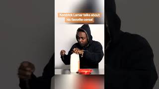 Kendrick Lamar talks about his favorite cereal uzihiphop rap kendricklamar [upl. by Millan]