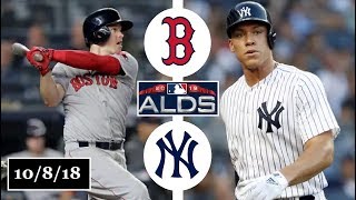 Boston Red Sox vs New York Yankees Highlights  ALDS Game 3  October 8 2018 [upl. by Behm]