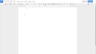 Creating a Document with Google Docs [upl. by Aldos]