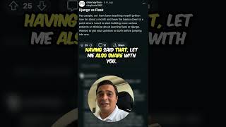 Should I choose Django or Flask in 2024 python django coding learning tips tipsandtricks [upl. by Razec645]