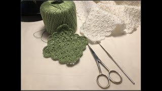 How To Crochet A Beautiful Shell Blanket using thread [upl. by Annayram]