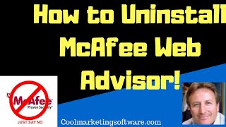 How to Uninstall Mcaffee Site Advisor Software [upl. by Ludwog]