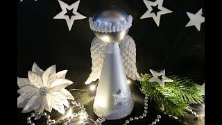 DIY Engel – DIY Weihnachtsdeko – super einfach – DIY Angel – Ángel de bricolaje – Doehetzelf engel [upl. by Anod]